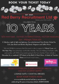 Red Berry Recruitment 10th Anniversary Celebrations at Haynes International Motor Museum