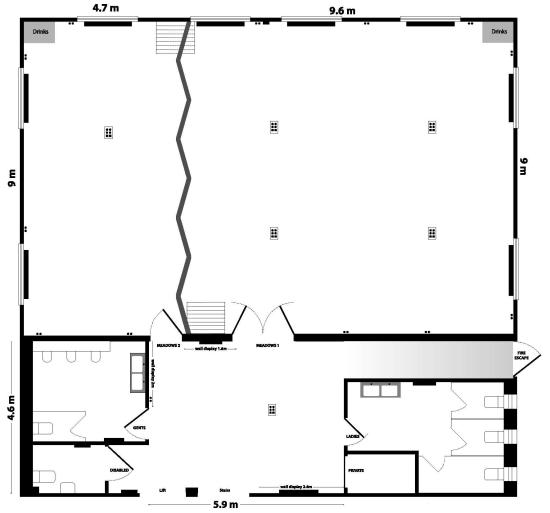 Meadow Suite Floorplan Venue Hire Somerset