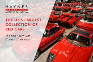 Online Museum Tours - The famous Red Room at Haynes International Motor Museum